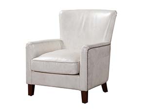 white Leather Armchair