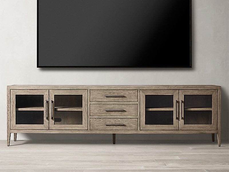 Solid Wooden Oak Tv Cabinet