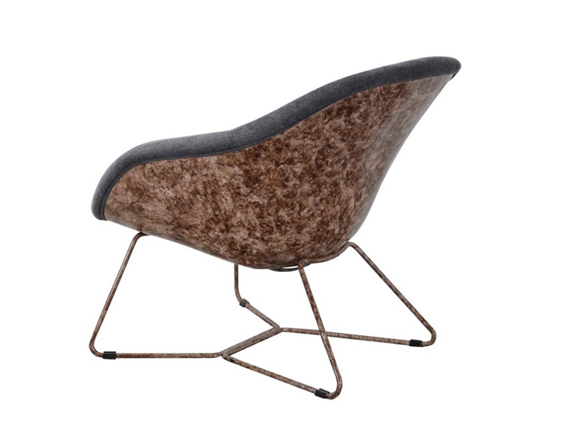 Fabric Upholstered Leisure Lounge Chairs With Arms