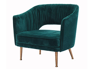Golden Leg Luxury Modern Velvet Club Chair