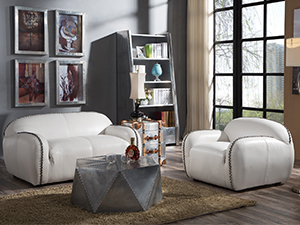 Luxury Living Room Leather Sofa