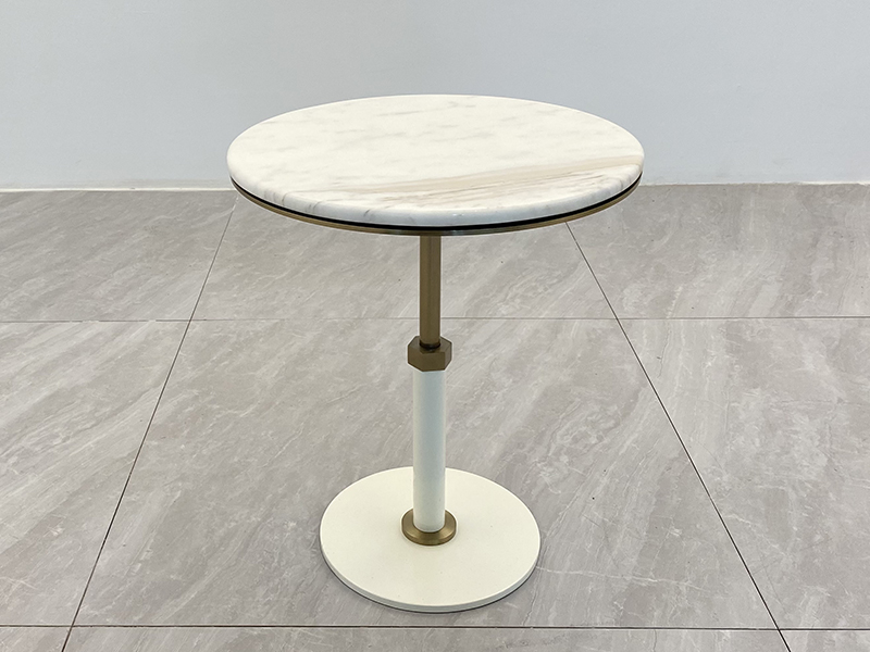 Luxury Side Coffee Table Stainless Steel Marble 