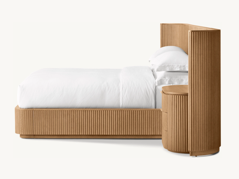 Wooden Bed;Bedroom Bed;European Oak Bed