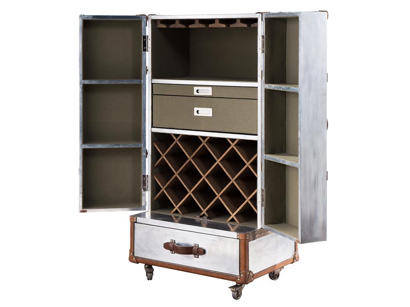 Aviator Mayfair Wine Cabinet with Wheels
