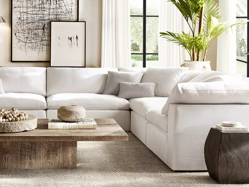 linen fabric sofa