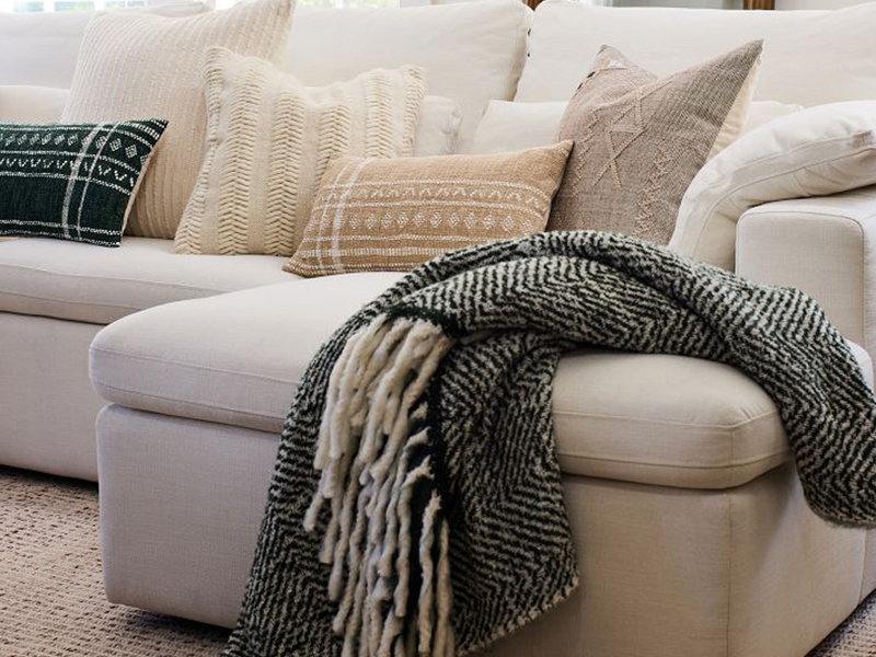 Living Room Sofa；L Shape Fabric Sofa