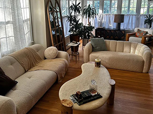 Fabric Sectional Couch Sofa;linen sofa;Living Room Sofa