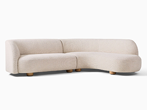 Sectional Couch Sofa；Living Room Sofa；Linen Weave Sofa