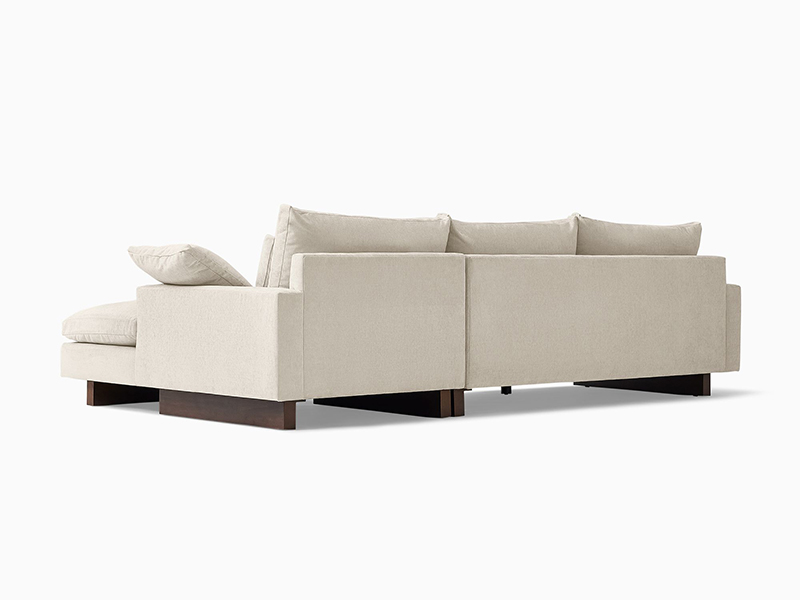 Harmony 2-Piece Chaise Sectional Sofa;Comfortable Hardwood Frame And Fabric Sofa;Modern Living Room Sectional Couch Sofa