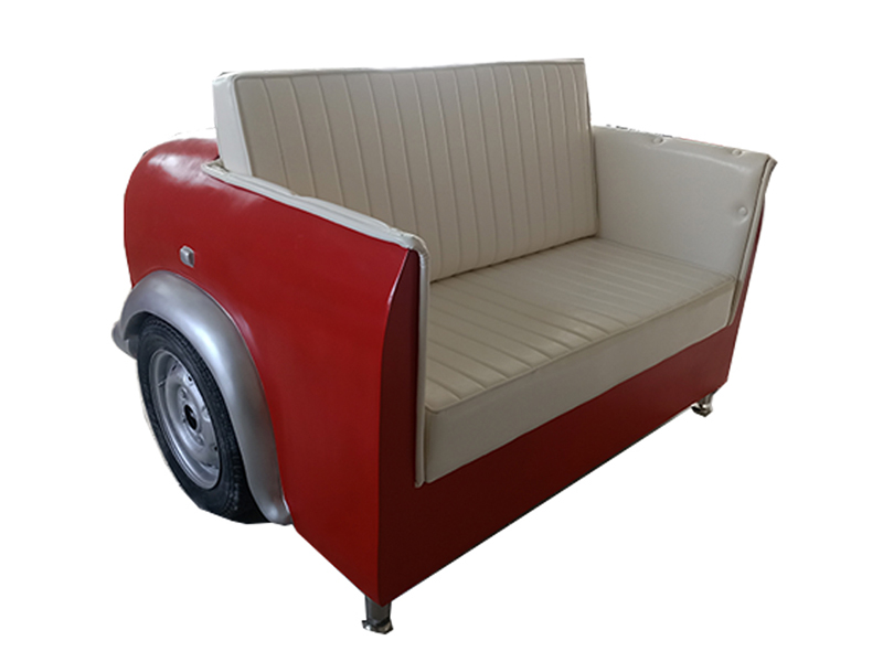 Vintage Industrial Automobile Bar Couches