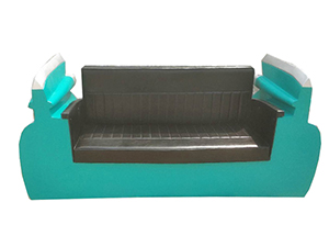 Green Leather Auto Mobile furniture Car Sofa