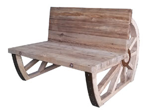 Industrial Solid Wood Bench Sofa