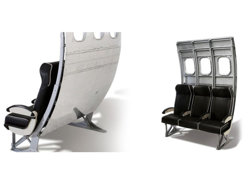 Aviation Metal Fuselage Sofa Seating For Sale