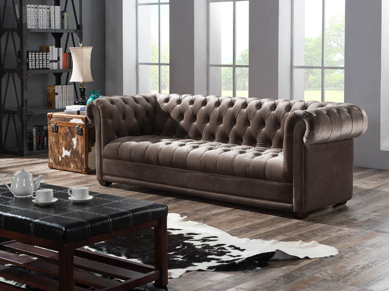 Chesterfield Fabric Sofa 