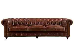 Antique Leather Chesterfield 3S Sofa 