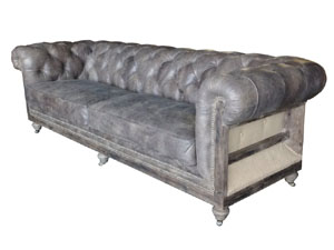 Architecture Back Tufted Back Chesterfield Sofa Set