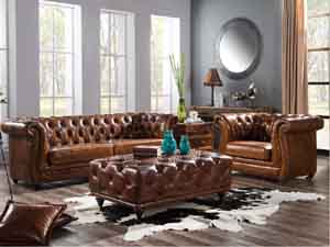 Chesterfield 3S Antique Leather Sofa 