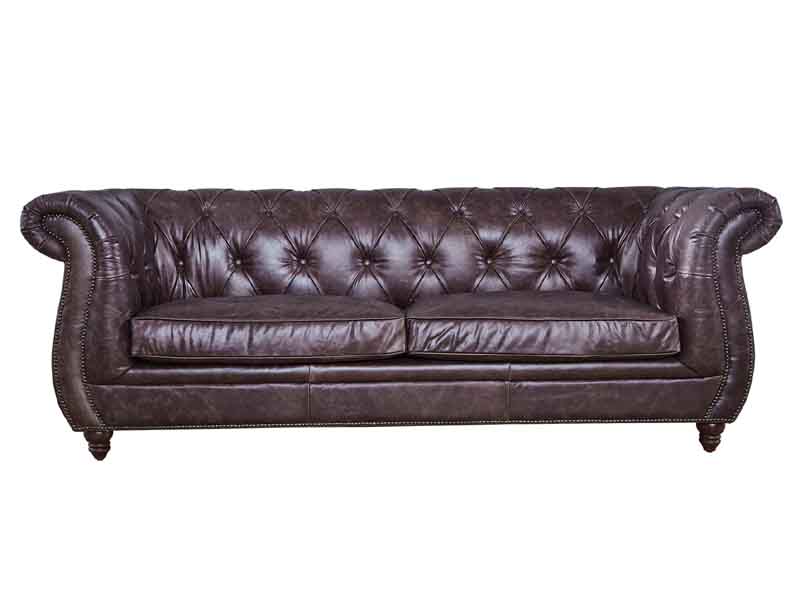 Chesterfield Antique Leather Sofa