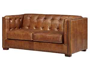 Cigar Tan Leather Sofa 