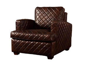 Diamond Back Vintage Leather Sofa Chair