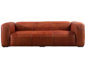 Fulham Vintage Leather Couch Sofa 