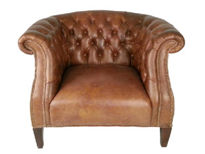 Hand Finished Antique Leather Chesterfield Sofa 1S