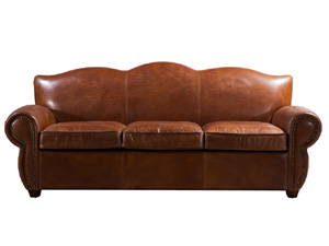 Hand Finished Vintage Leather Club Sofa Set