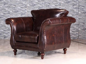 Regency Vintage Leather Chair 