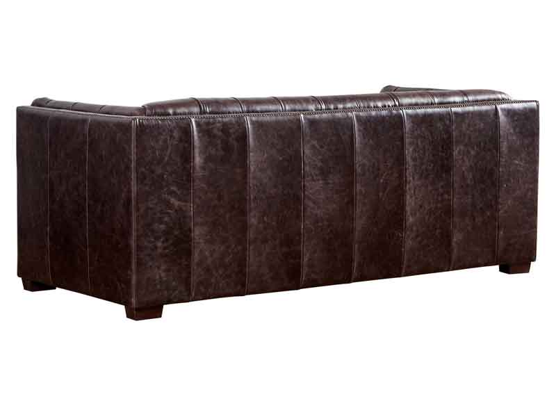 Tufted Back Antique Leather Sofa 3S