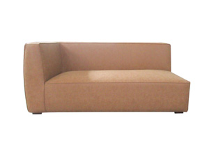 Antique Orange Corner Combination Genuine/Pu Leather Sofa