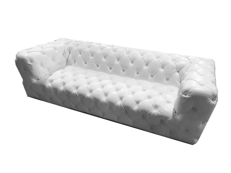 Aluminium Genuine Leather Luxury Sofa