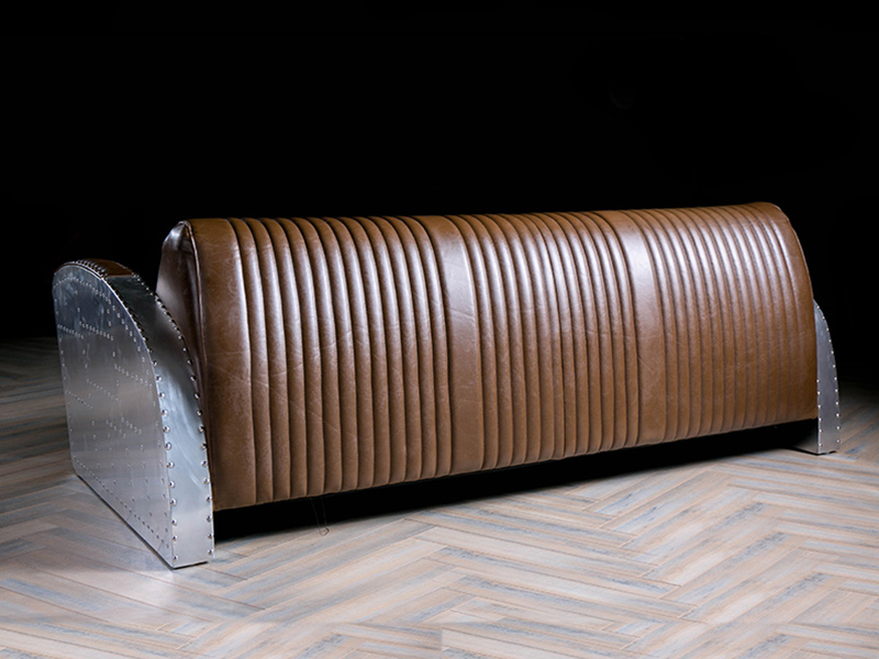 Aluminium Lounge Leather Sofa