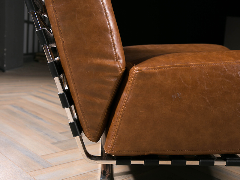 Brown Leather Sofa Chair