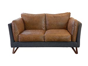 Luxury Metal Frame Leisure Living Room Leather Sofa