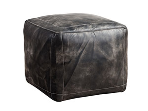 Cube Leather Ottoman