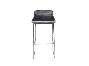Multiple Materials Black Bar Chair Use In Club Lobby Dining Room Size Customized 