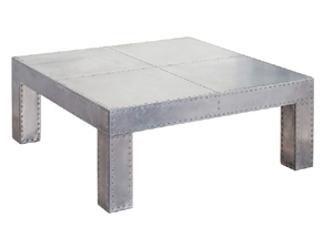 Aluminium Aviator Square Coffee Table