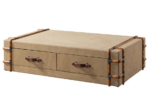 Antique Canvas Coffee Table