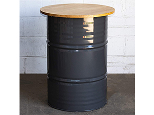 Oil Drum Outdoor Restaurant Dining Coffee Table