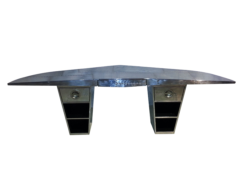 Aircraft Plane Shape Jet Silver Table