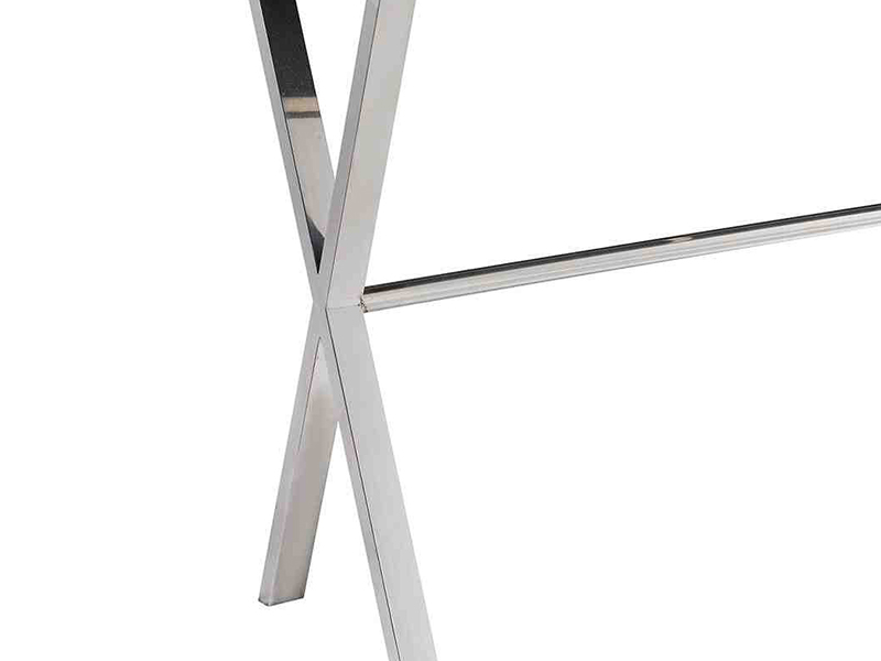 X Base 3 Drawers Aluminium Desk